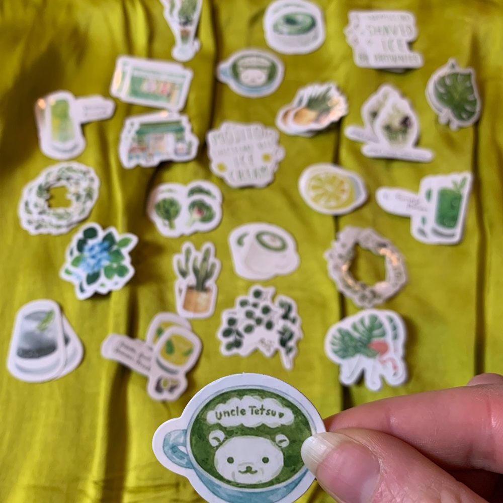 Kawaii Matcha 🍵 & Plants Sticker Set Miss Time